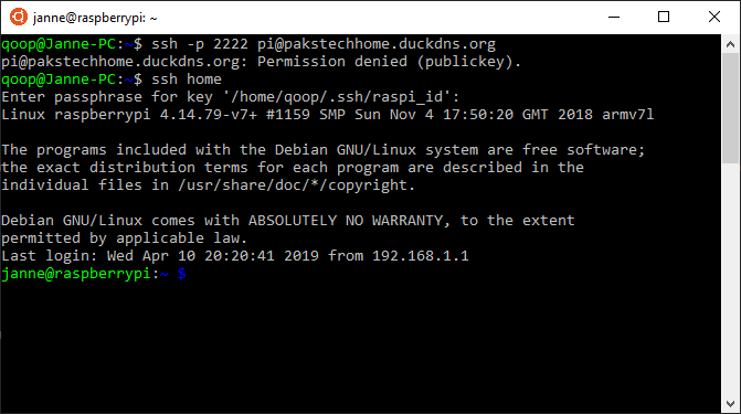 Logging in with a password fails but it works with a SSH key