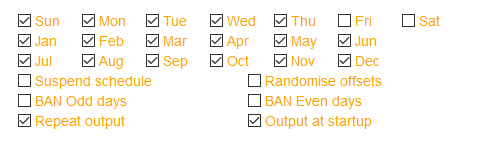 Timer active days